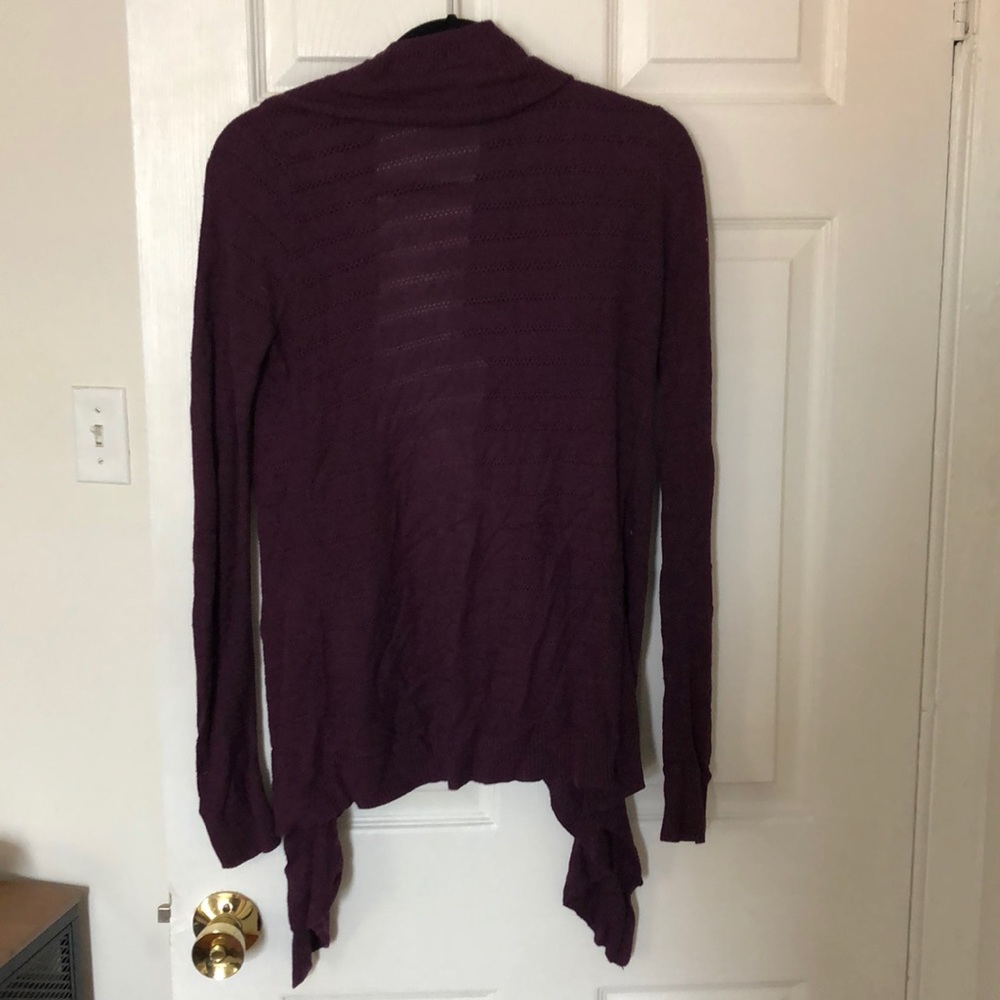 Purple Express Ruffled Cardigan - Picture 2 of 2
